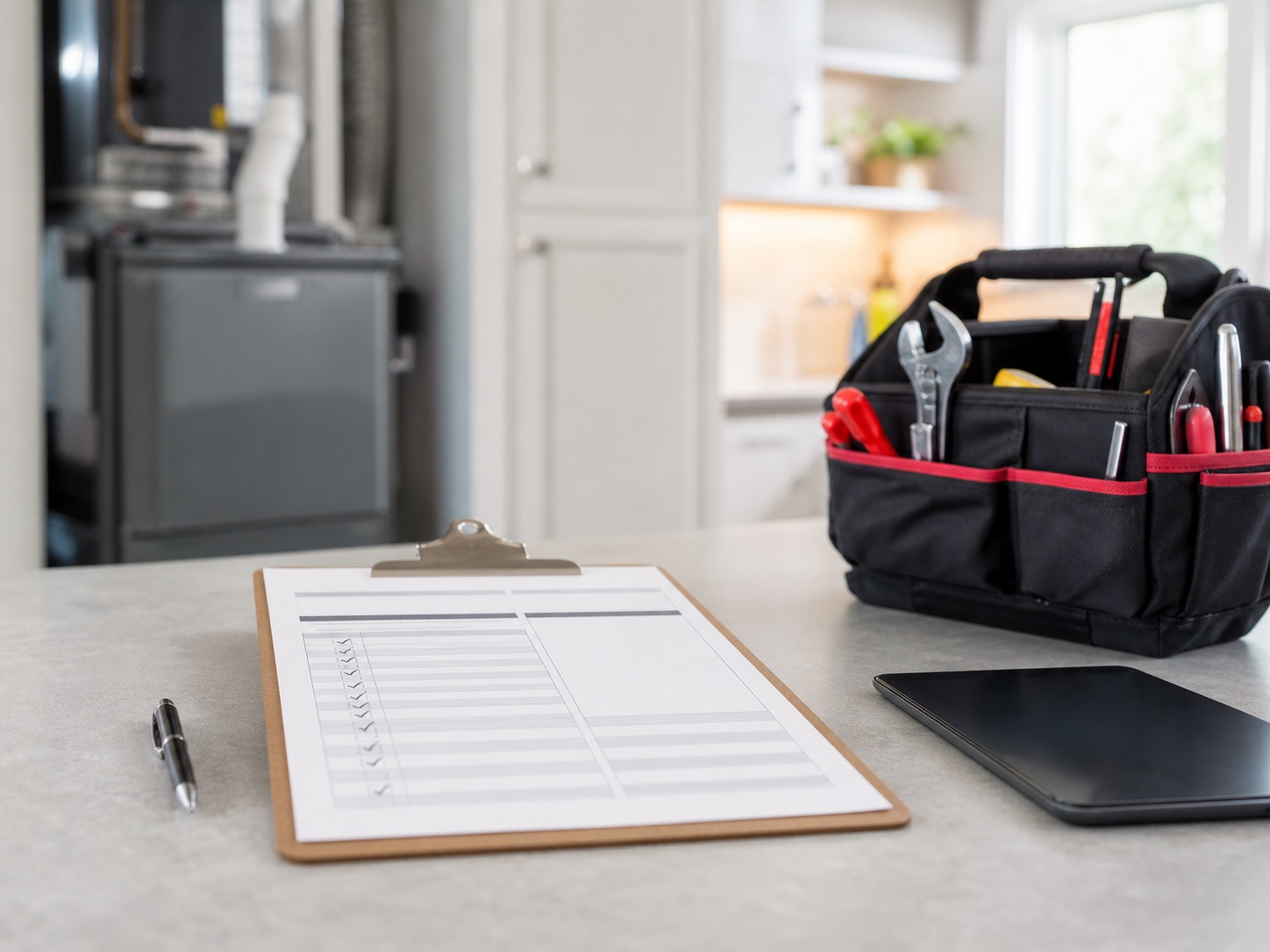 Home comfort maintenance plan paperwork