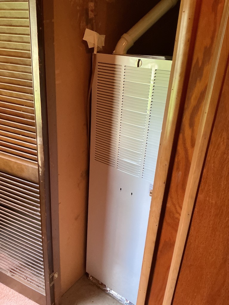 Miller high-efficiency mobile home furnace installation in Ontario, NY